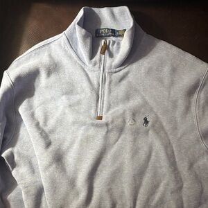 Polo by Ralph Lauren Light Gray Zip Up Sweater